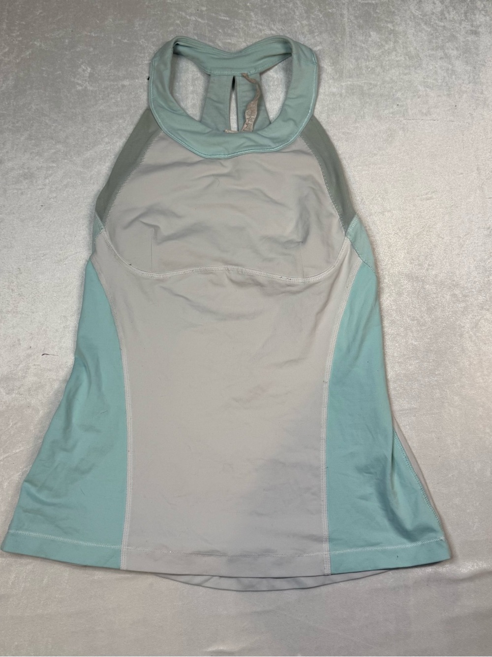 Lululemon Run: Make It Count Tank White/Aquamarine